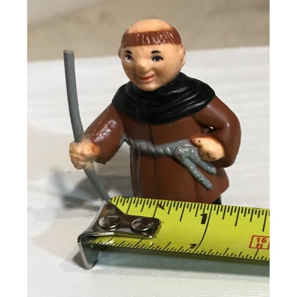 VINTAGE 1991 SOMA ROBIN HOOD PVC FRIAR TUCK 1.75" TALL ACTION FIGURE - Picture 6 of 7
